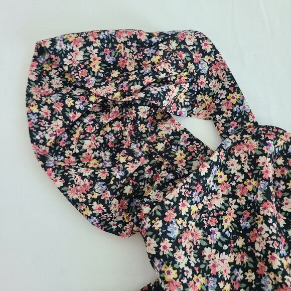 Pretty Garden Women's Floral Ruffle Sleeve Midi Dress Size Medium - Picture 8 of 9